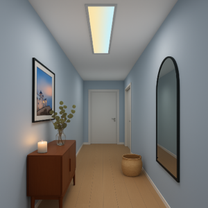 🌟LED Panel 15×120 cm CCT – 24 V | Rahmen weiß | Smart Home mit KNX, Zigbee & DALI