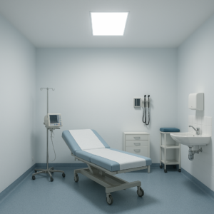 LED Panel 60×30cm im Behandlungsraum-kaltweiss