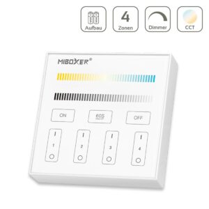 Smart Home Funk Lichtschalter Aufputz | CCT | Miboxer B2 | Batteriebetrieb