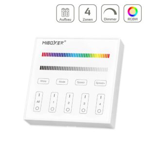 Smart Home Funk Lichtschalter Aufputz | RGBW | Miboxer B3 | Batteriebetrieb