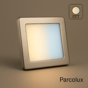 LED Einbau Panel mit Abdeckring in der Farbe silber - grau 12 Watt