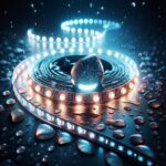 24V wasserfester LED Streifen CCT Farbtemperatur einstellbar IP65 für außen selbstklebend 5 Meter 12mm