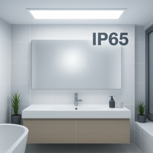 LED Panel 120x30 kaltweiss IP65 im Badezimmer