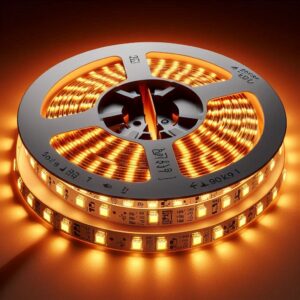 LED Band extra schmal für indirekte Beleuchtung Warmweiß 2700 Kelvin 24 Volt CRI90 4Wm 140LEDm 3,5mm IP20