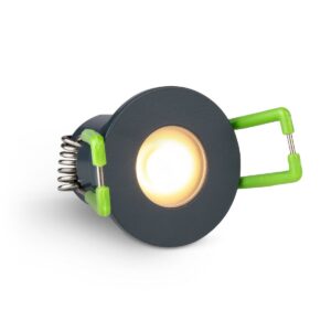 Einbaustrahler Mini 3W IP65 - Lichtfarbe: Warmweiß 2700 Kelvin - Gehäusefarbe: schwarz