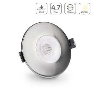 LED Einbaustrahler silber IP65 4000 K4,7W