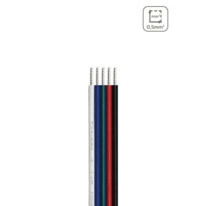 5 Meter LED Kabel RGBW 5-polig - Querschnitt: 5x0,5mm² / AWG20