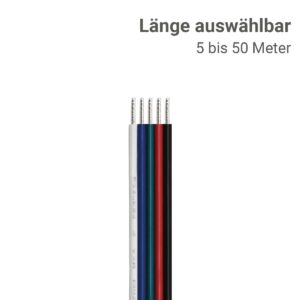 7,5 Meter LED Kabel RGBW 5-polig - Querschnitt: 5x0,75mm² / AWG18