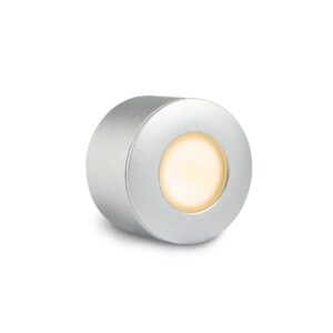 Aufbaustrahler 12 Volt | Silber | IP44 | 2700K-Warmweiß | 3 Watt