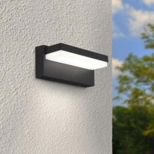 Außenwandleuchte anthrazit RAL 7016 neutralweiß 4000K 12 Watt IP54