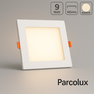 LED Einbau Panel eckig flach weiß neutralweiß 4000K 9Watt 145x145mm