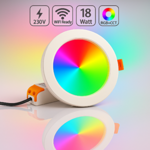 LED Einbau Panel weiß MiBoxer FUT065 RGB+CCT Rund 18 Watt