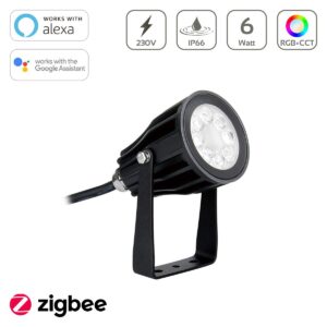 LED Gartenstrahler mit Erdspieß dimmbar RGB+CCT Zigbee 3.0 230V 6W Miboxer FUTC04ZR