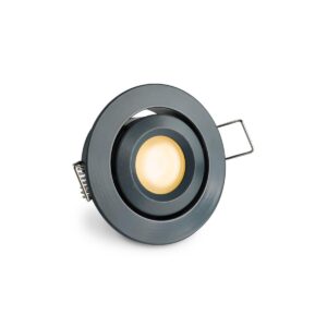 Mini LED Einbaustrahler 12V Schwenkbar Anthrazit IP44 2700K-Warmweiß 3 Watt inbaudurchmesser 42 mm