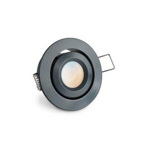 Mini LED Einbaustrahler 12V | Schwenkbar | Anthrazit | IP44 | CCT 2700K-5500K | 3 Watt | Einbaudurchmesser: 42 mm
