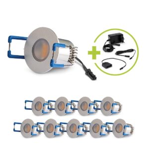 Mini LED Einbaustrahler 3000K Warmweiß | rund | 1,5 Watt | 12 Volt | IP20 | 10er Set