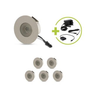 Mini LED Einbaustrahler 4000K Neutralweiß | rund | 12V | 1,2W | IP20 | Ausschnitt Ø36mm | 6er Set