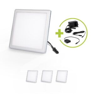 Mini LED Panel 100mm x 100mm | 4000K Neutralweiß | 12V | eckig | IP20 | 3 Watt