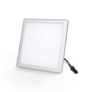 Mini LED Panel 100x100 mm | LED Mini Panel eckig 3W 12V IP20 | Warmweiß 3000K | Anzahl: 1x