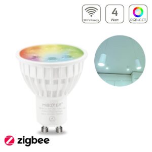 Smart Home Lampe RGB+CCT GU10 4 Watt WiFi ready MiBoxer FUT103Z Zigbee