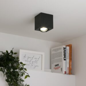 LED Aufbaustrahler GU10 Neutralweiß Eckig Schwenkbar 230V schwarz