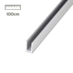 LED Alu Profil U-Profil 100 cm für Neon LED Strip 6x12mm
