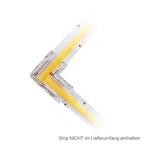 LED Streifen Eckverbinder L-Winkel für 8mm 2-polig COB Streifen
