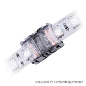 Streifenverbinder 10mm 4Pin für RGB LED-Streifen IP65 DC24V/5A – Zuverlässige Verbindung für Deine RGB-Projekte