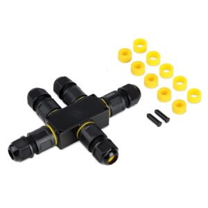 Wasserdichte Verbindungsbox IP68 – 230V | 450V | 5-fach 3-polig | Kabel 0,5-4mm²