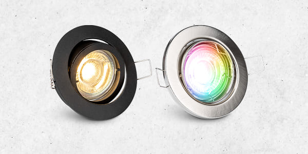 Schwenkbarer Einbaustrahler GU10 68mm