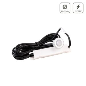 Mini PIR Sensor Ø18x12mm max. 30W/12V - 60W/24V