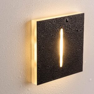 ⭐🌧️ Treppenstufenbeleuchtung außen 68mm – eckig, Schwarz, warmweiß – Lichtaustritt Fokus – IP44 für Außentreppen
