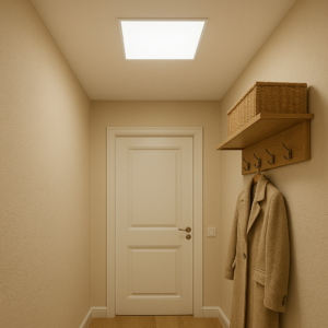 Kleiner Flur mit LED Panel 62x62 ohne Farbskala