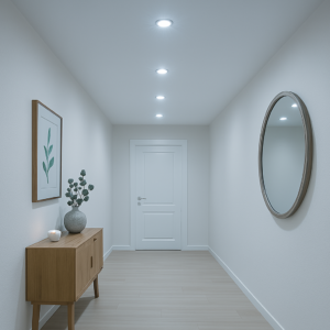 LED Deckenspots neutralweiss im Flur