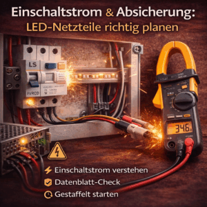 Einschaltstrom und Absicherung bei LED-Netzteilen