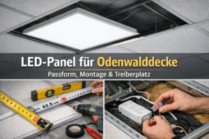 LED Panel für Odenwalddecke: Auswahl, Maße und Montage sicher planen