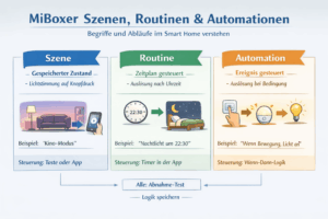 MiBoxer Szenen, Routinen und Automationen