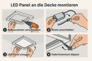 LED Panel montieren