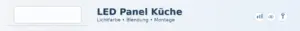 Das Bild zeigt eine Information zum Thema LED Panel Küche